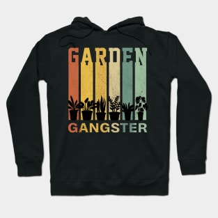 Garden Gangster Funny Vintage Gift Idea for Gardening Lovers Hoodie